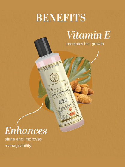 Khadi Natural Honey & Almond Hair Conditioner (210ml)