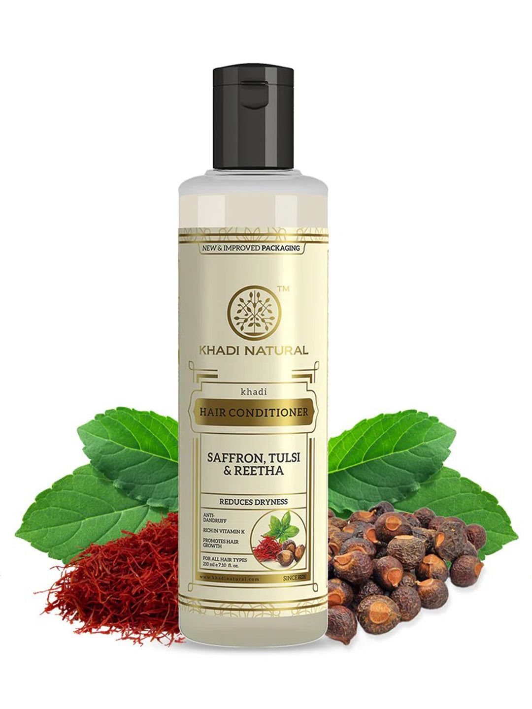 Khadi Natural Saffron, Tulsi & Reetha Hair Conditioner (210ml)