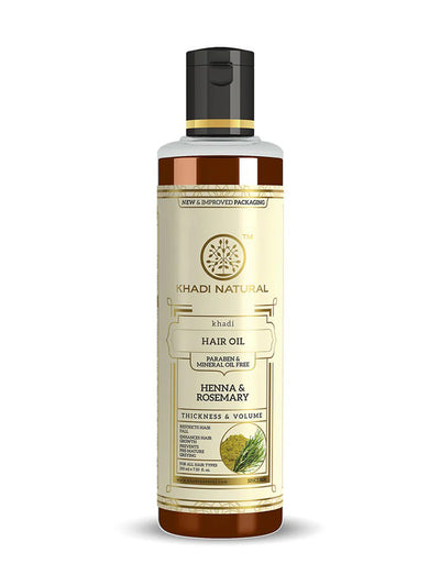 Khadi Natural Henna & Rosemary Hair Oil (210ml)