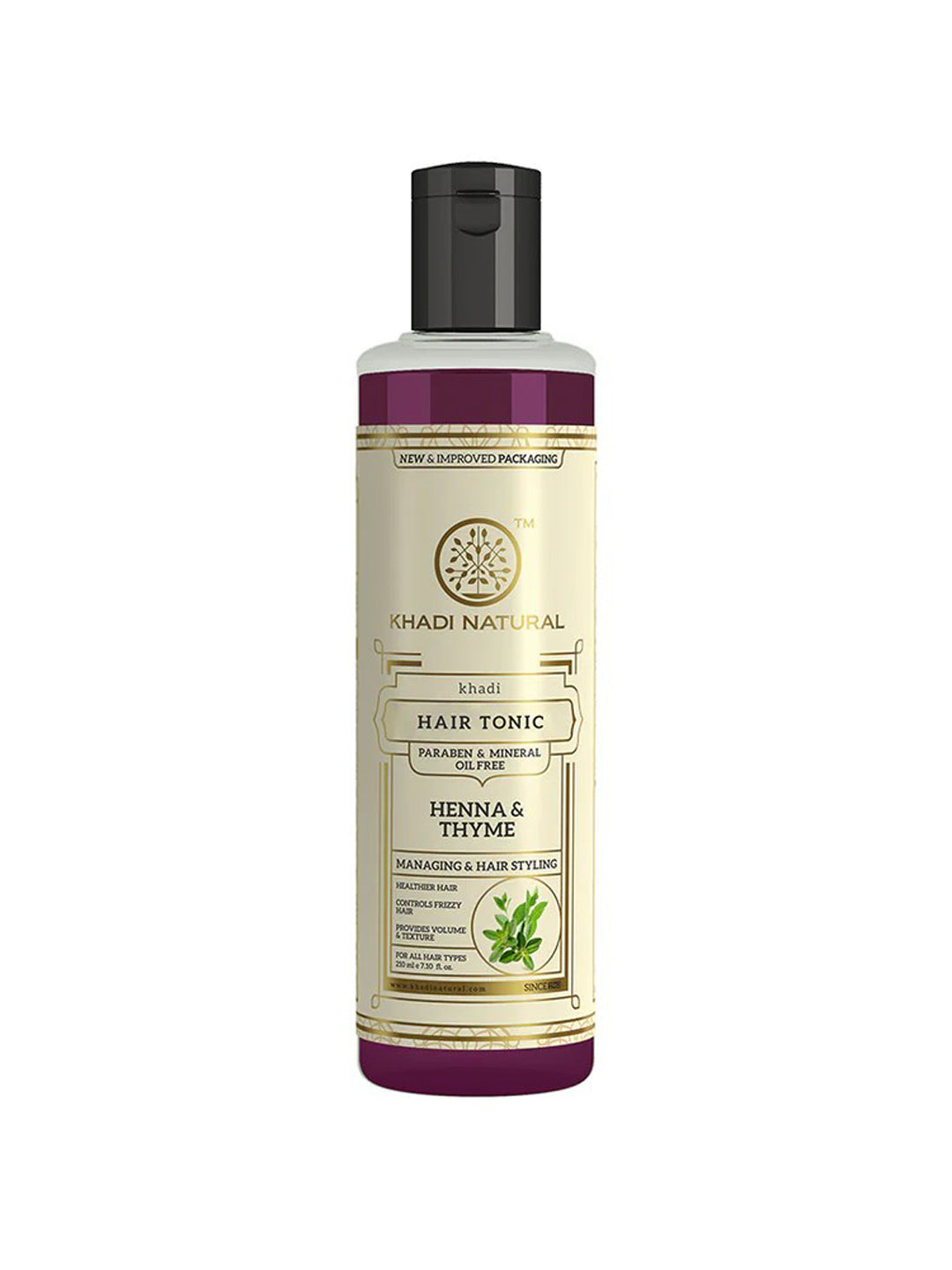 Khadi Natural Henna & Thyme Hair Tonic (210ml)