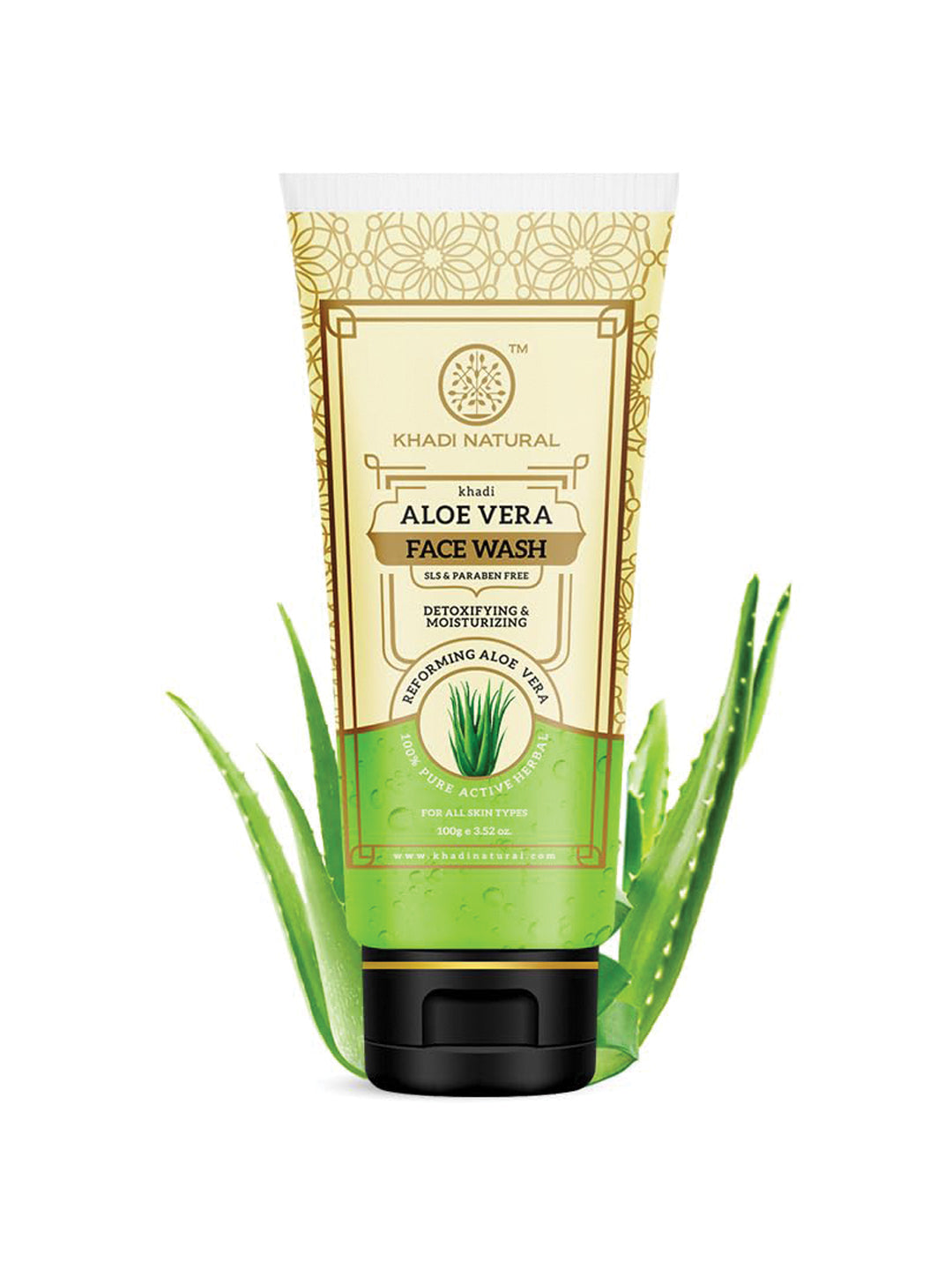 Khadi Natural Aloe Vera Face Wash Tube (100gm)