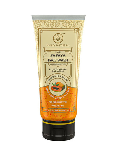 Khadi Natural Papaya Face Wash Tube (100gm)