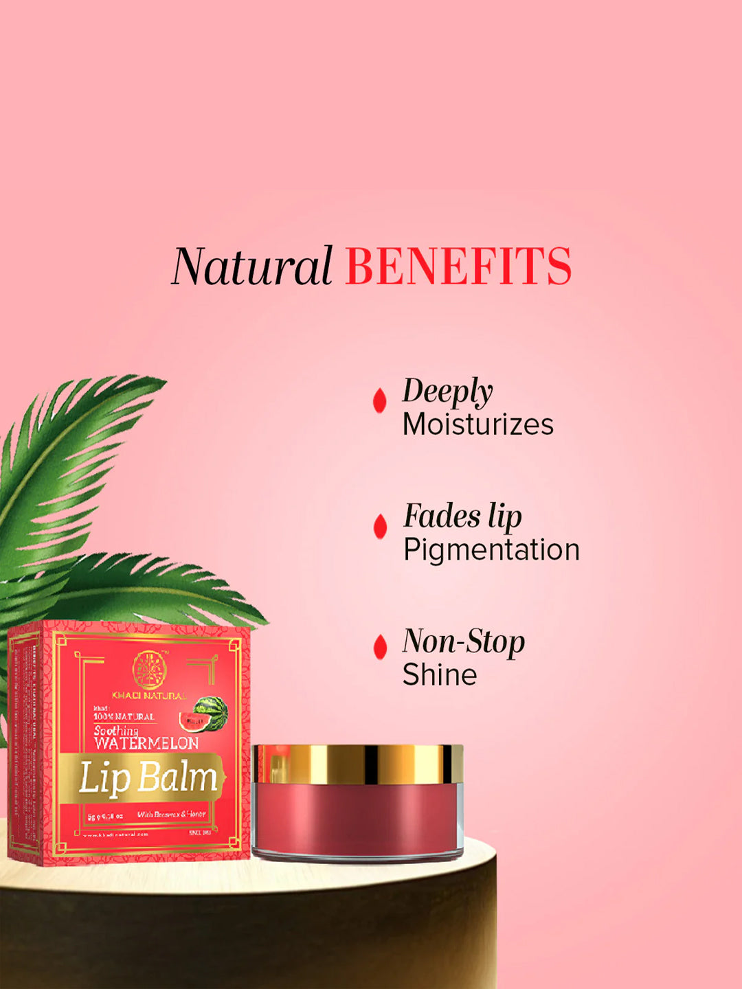 Khadi Natural Watermelon Lip Balm (5g)