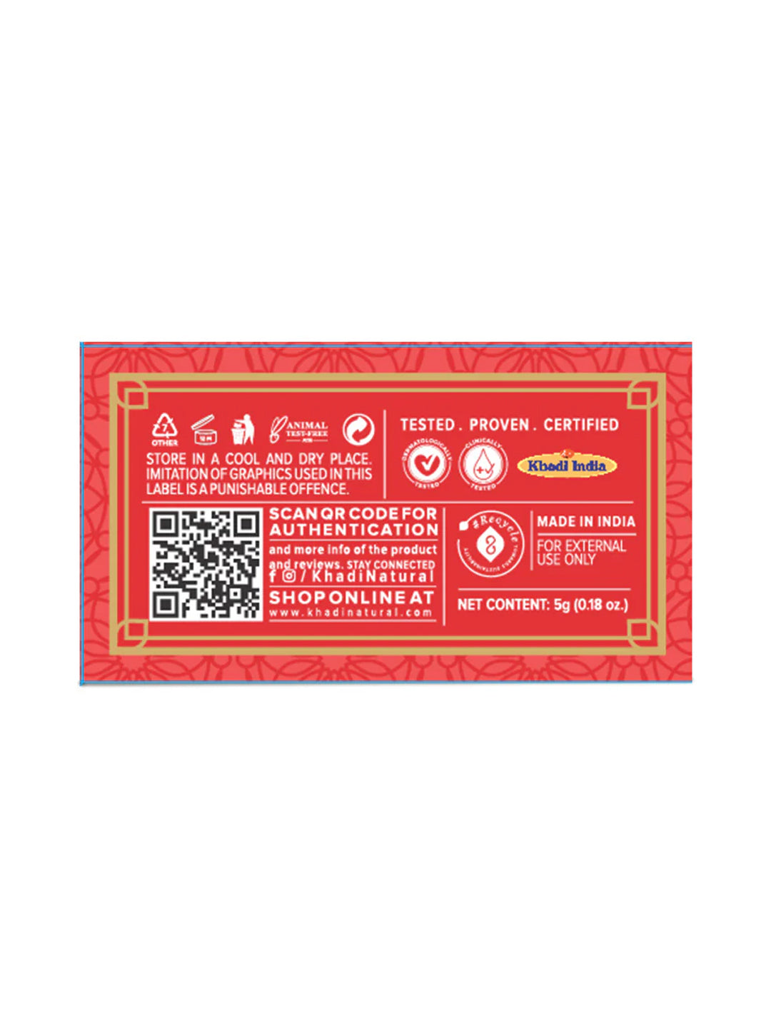 Khadi Natural Watermelon Lip Balm (5g)