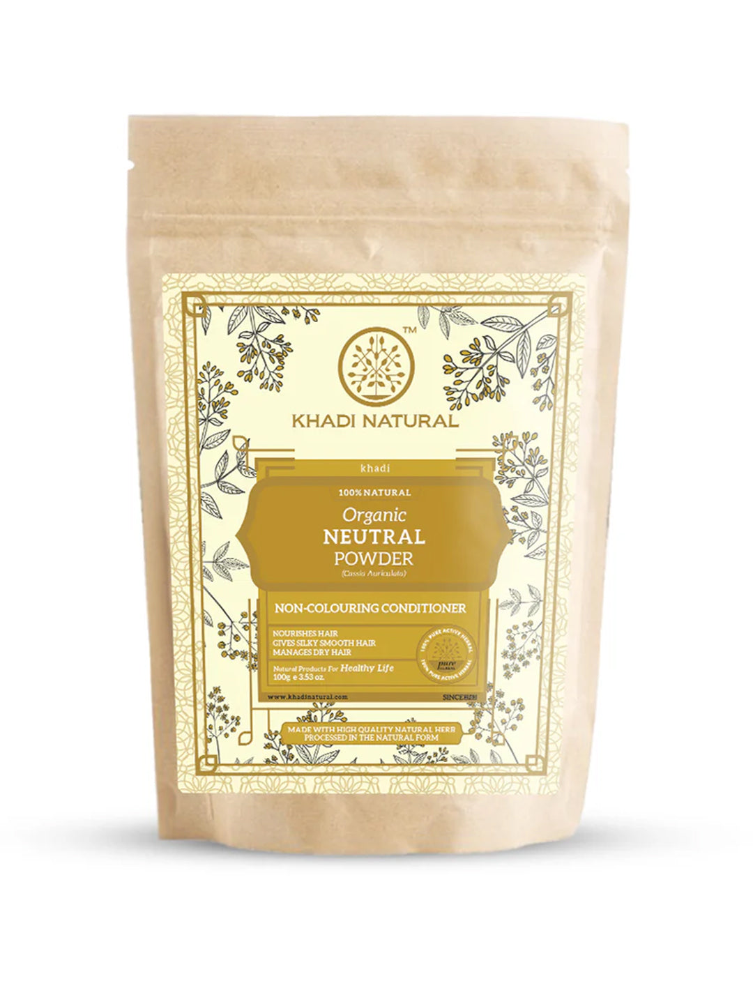 Khadi Natural Organic Neutral Powder (100g)