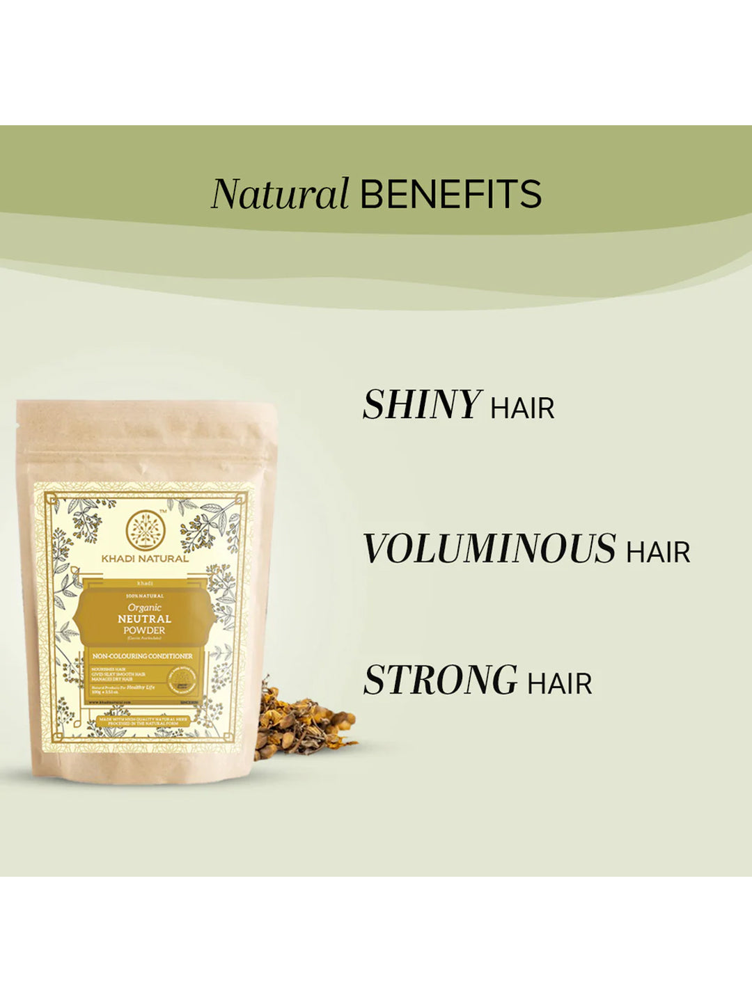 Khadi Natural Organic Neutral Powder (100g)