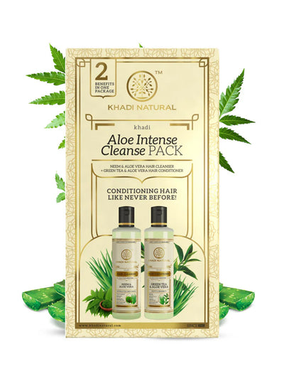 Khadi Natural Aloe Intense Cleanser Pack (420ml)