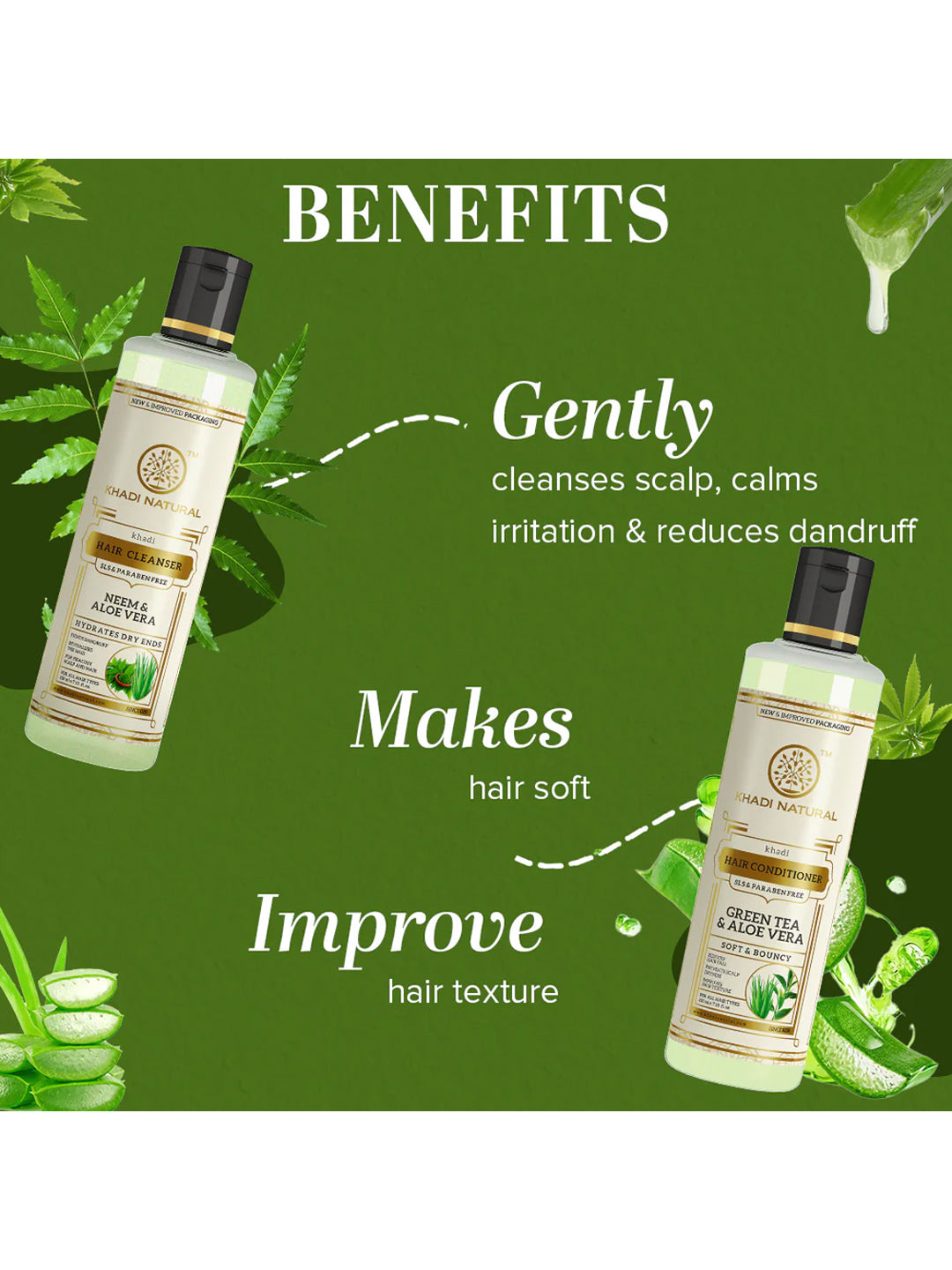 Khadi Natural Aloe Intense Cleanser Pack (420ml)