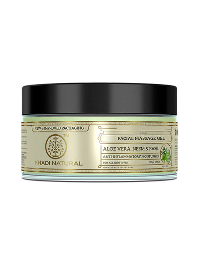 Khadi Natural Aloe Vera, Neem & Basil Face Massage Gel (100g)
