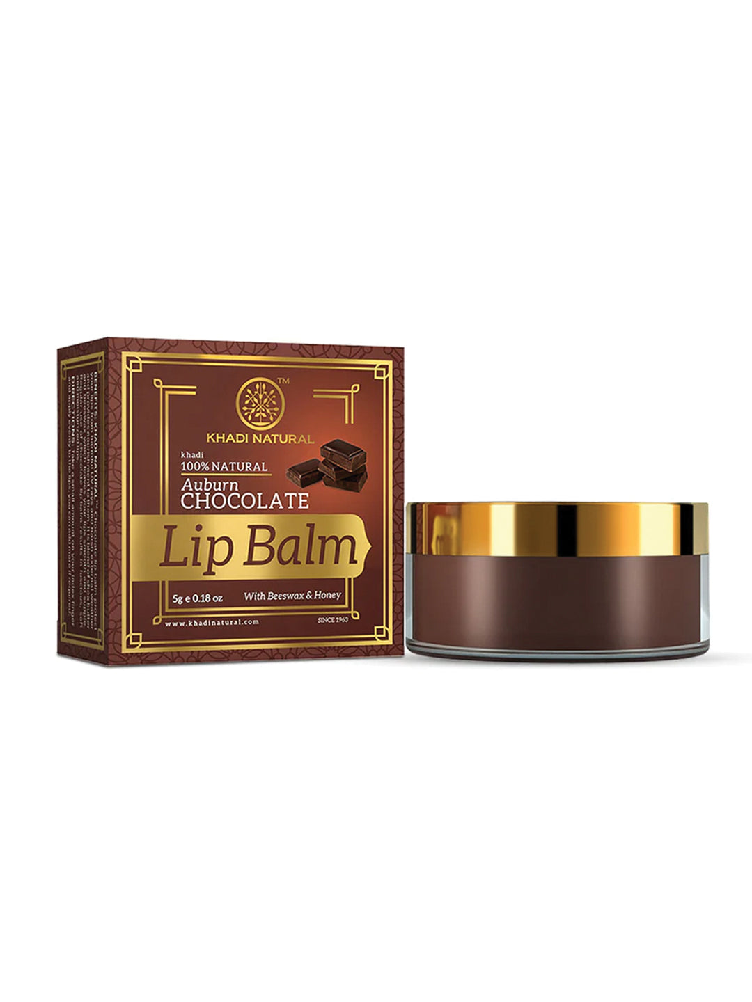Khadi Natural Auburn Chocolate Lip Balm (5g)