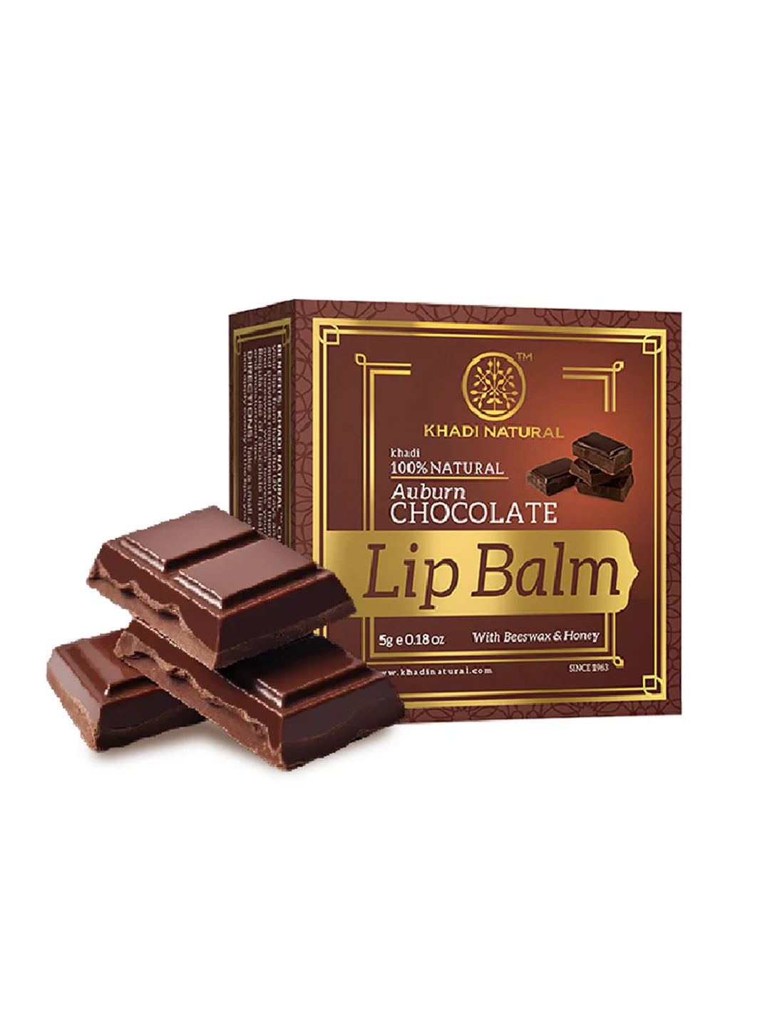 Khadi Natural Auburn Chocolate Lip Balm (5g)