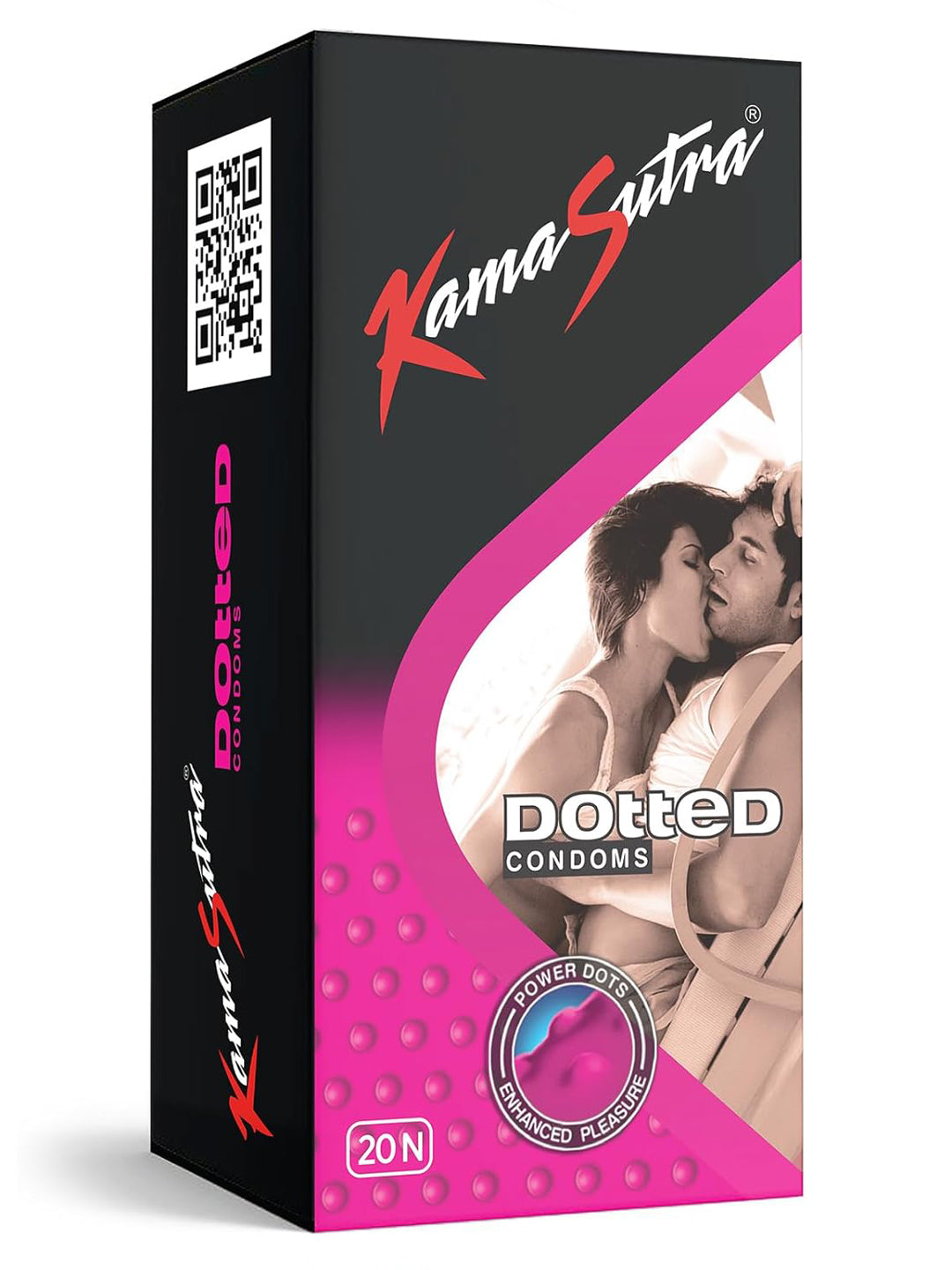 KamaSutra Dotted Power Dots Condoms (Pack of 20pcs)