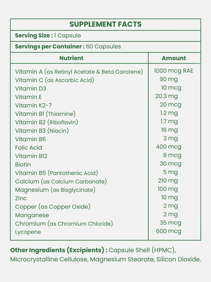 Leeforia Multivitamin For Him (60 Capsules)