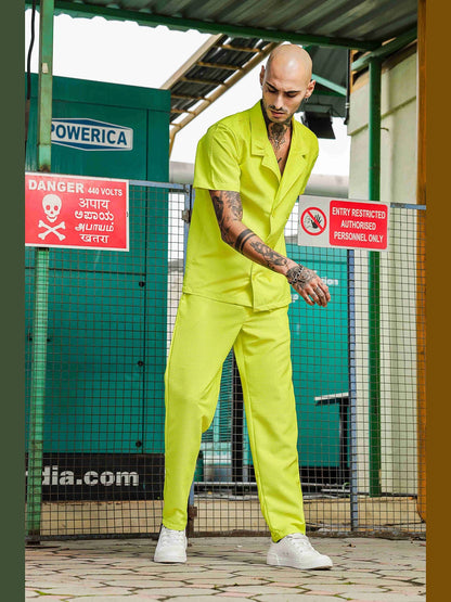 House Of Koala Lime Green Relaxed Fit All Day Pants