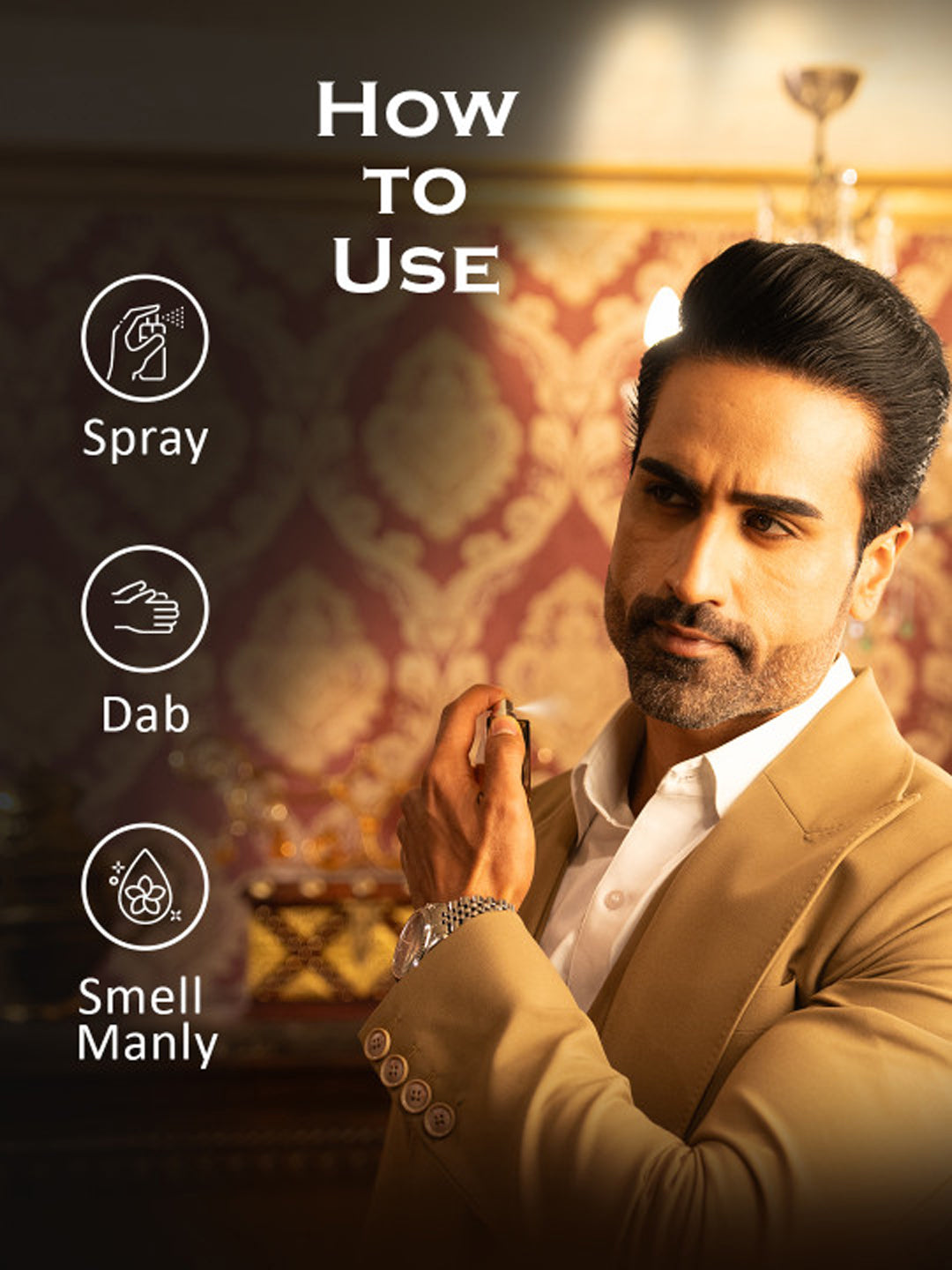 La Pink Luxury Collection Gift Set for Men Hot Look, 24 Carat, Timeless, Arabian Oud (4x30ml)
