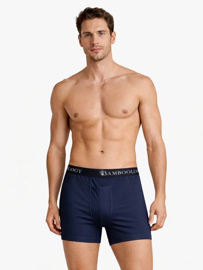 Bamboology Ultra-Soft Trunks & Boxers - Navy Blue & Maroon (Pack of 2)