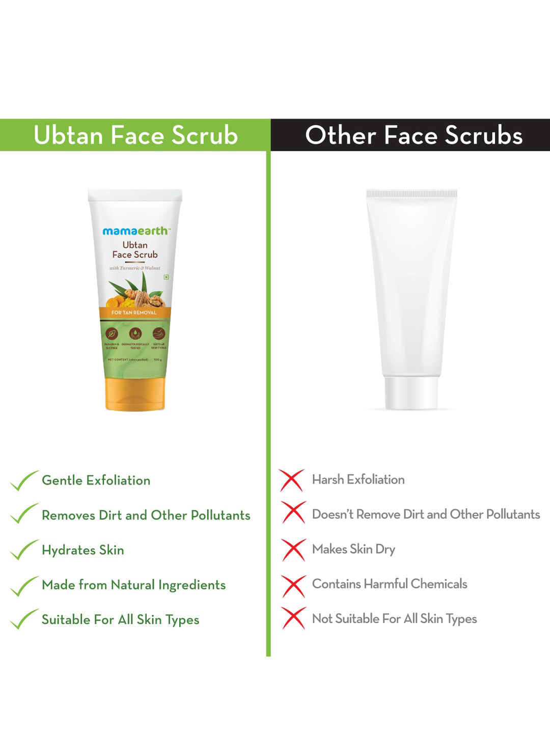 Mamaearth Ubtan Face Scrub (100gm)