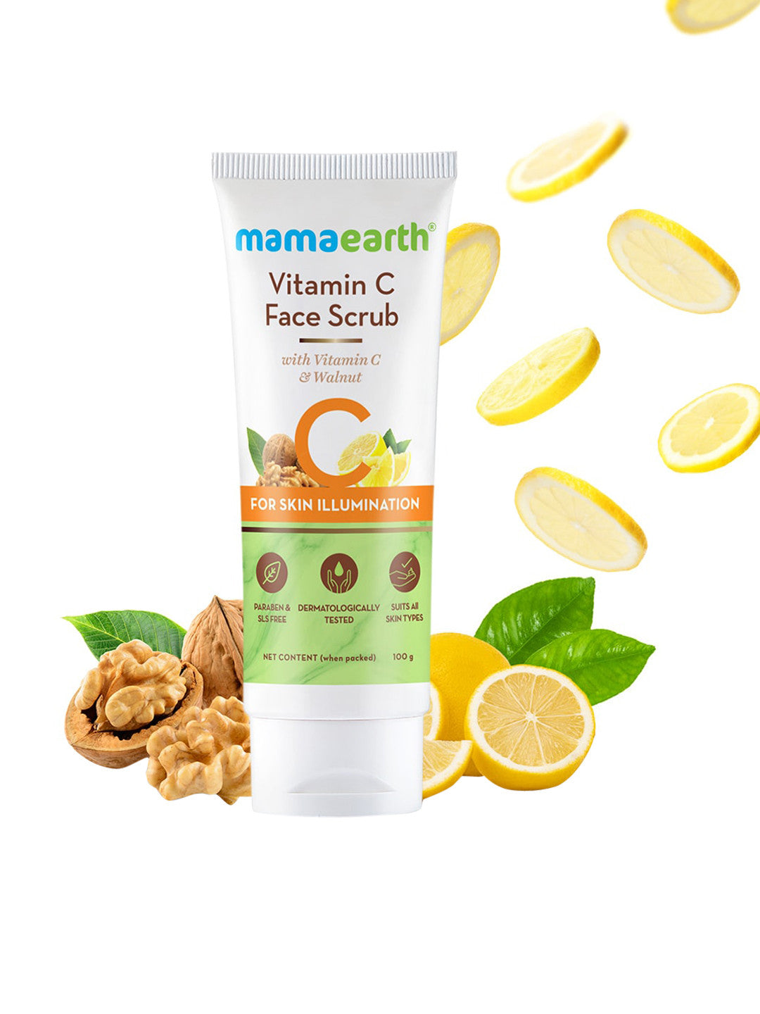 Mamaearth Vitamin C Face Scrub (100gm)