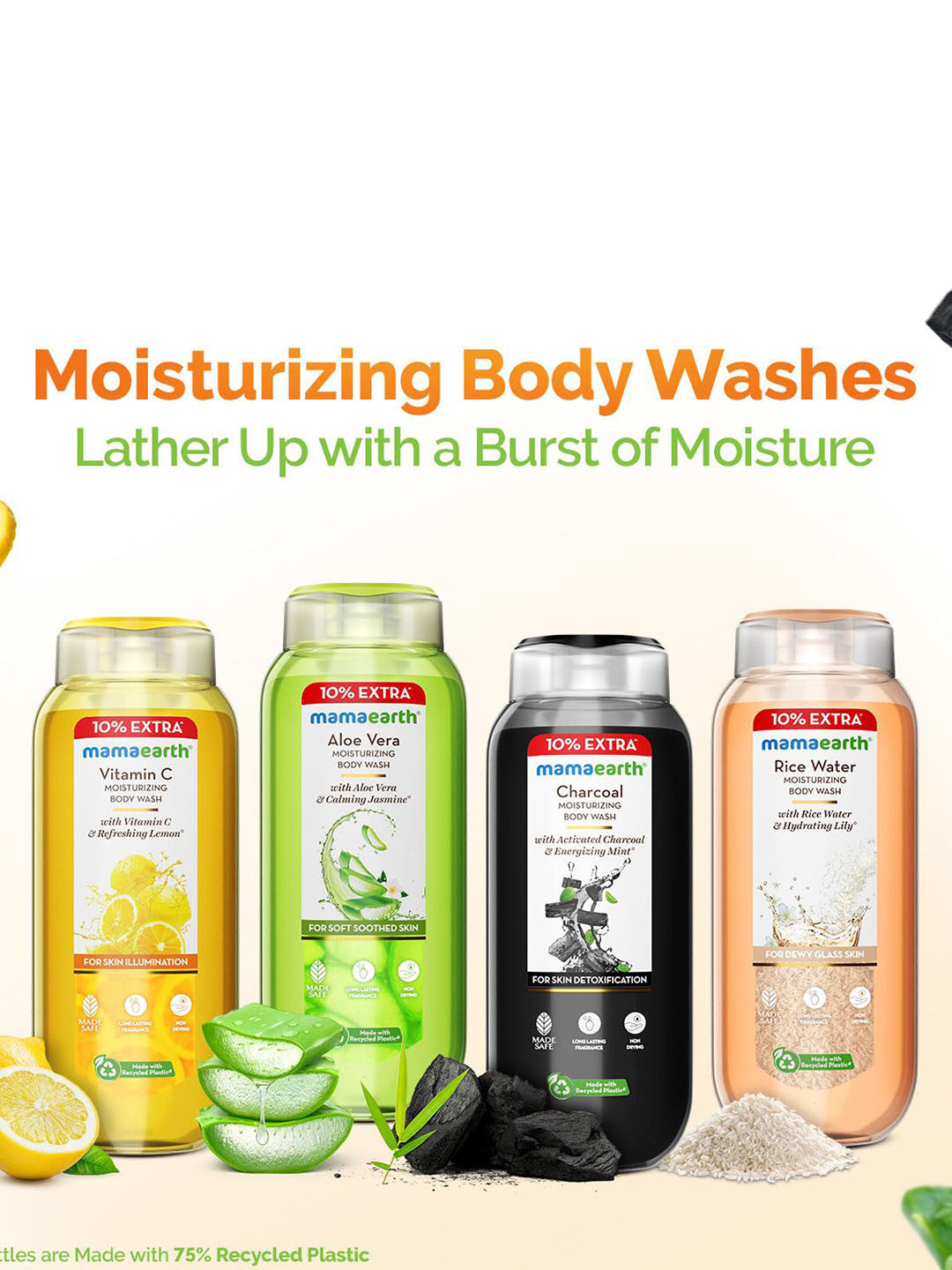 Mamaearth Vitamin C Body Wash (275ml)