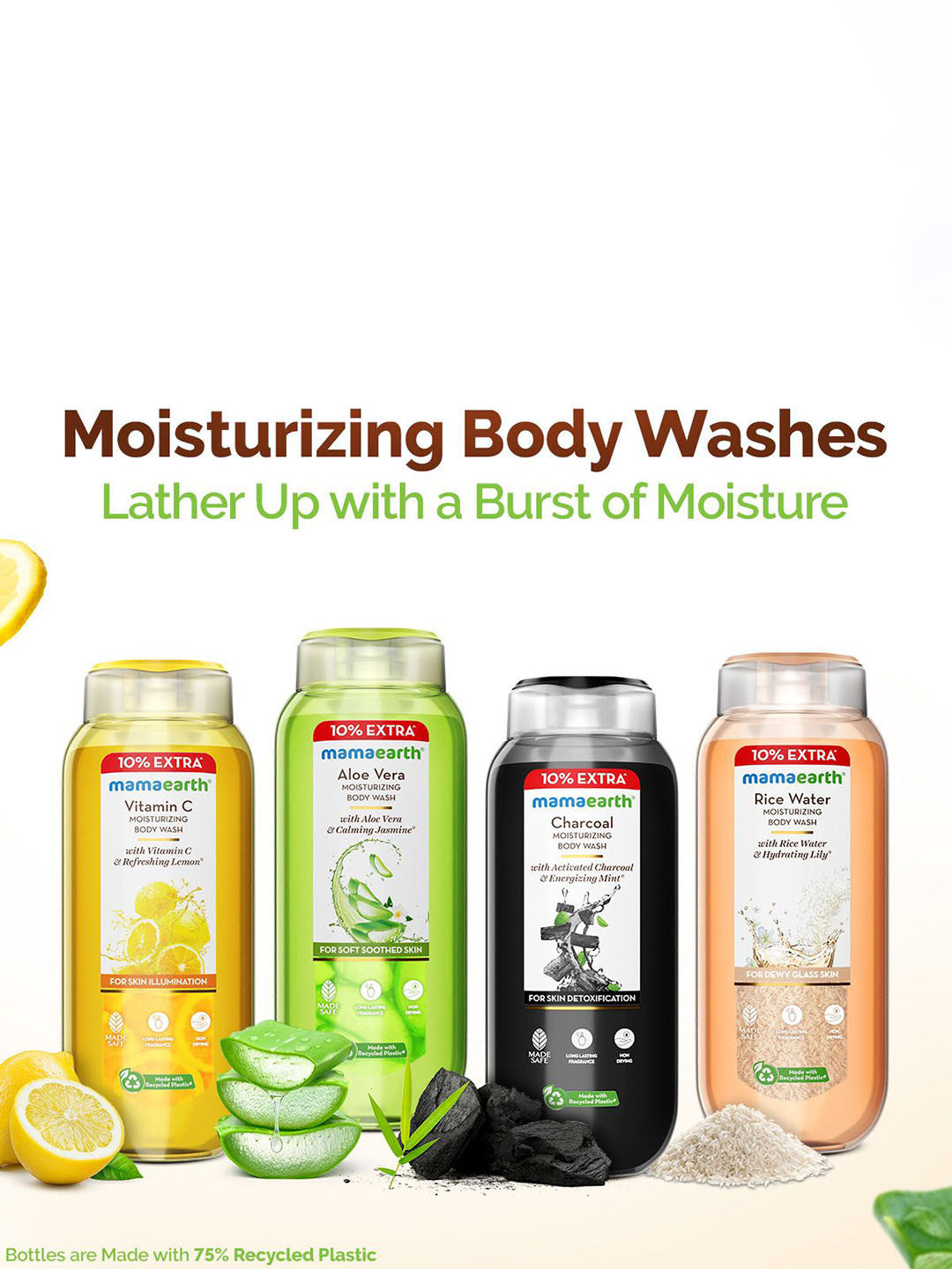 Mamaearth Rice Water Body Wash (275ml)