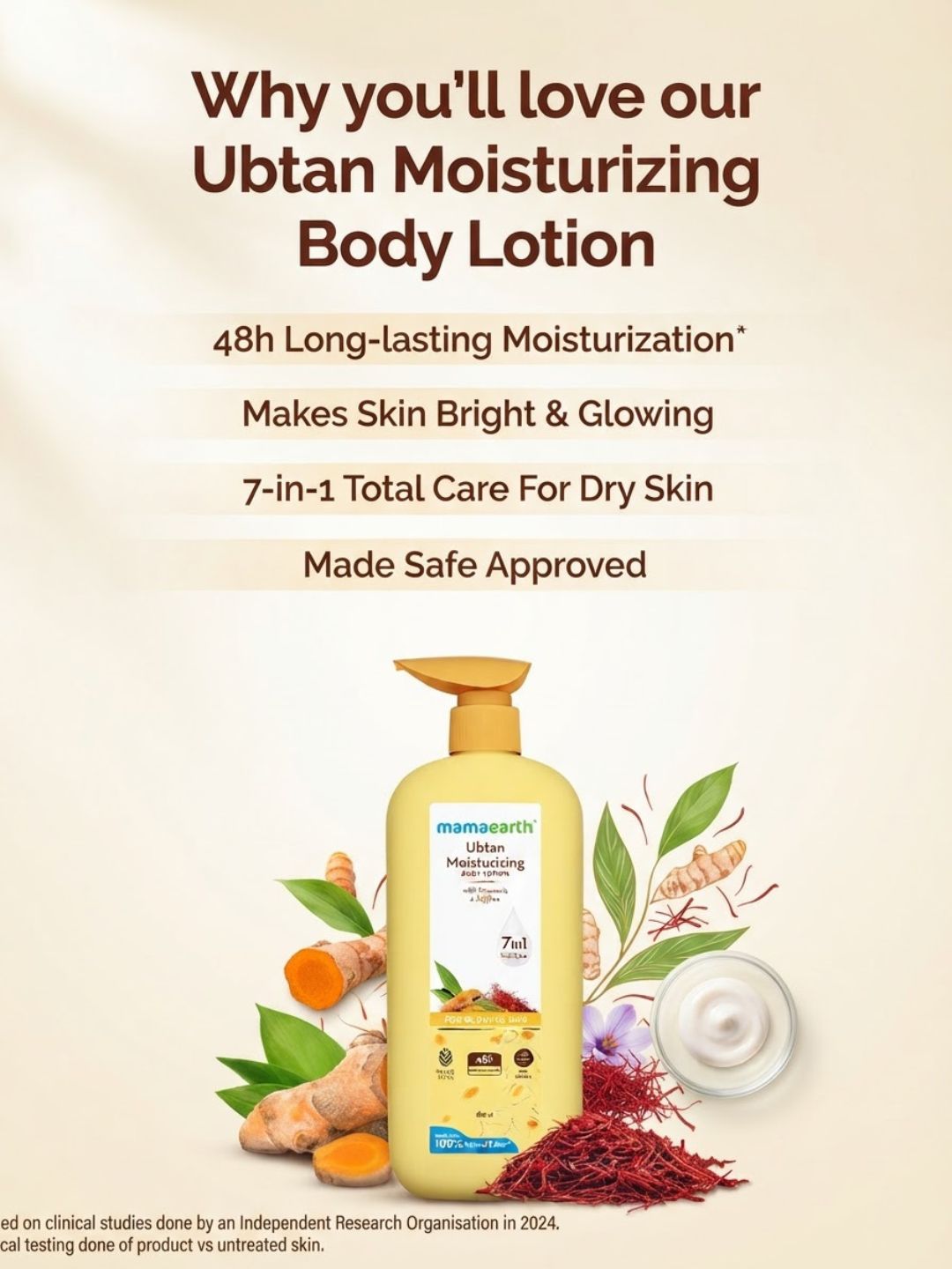 Mamaearth Ubtan Moisturizing Body Lotion (400ml)