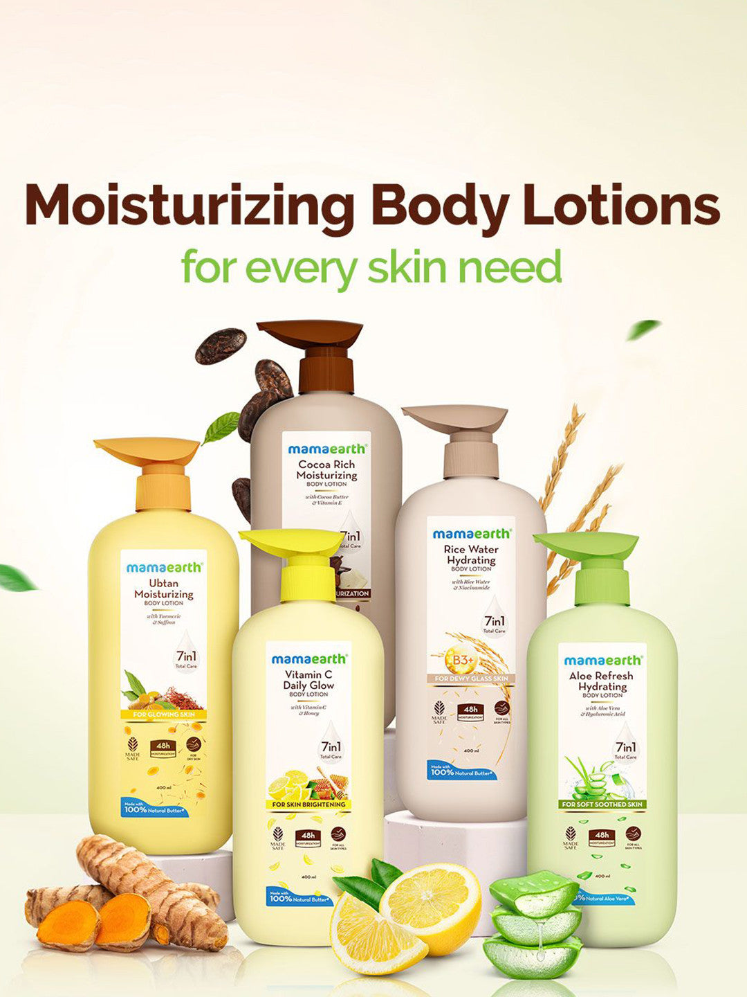 Mamaearth Aloe Vera Body Lotion (400ml)