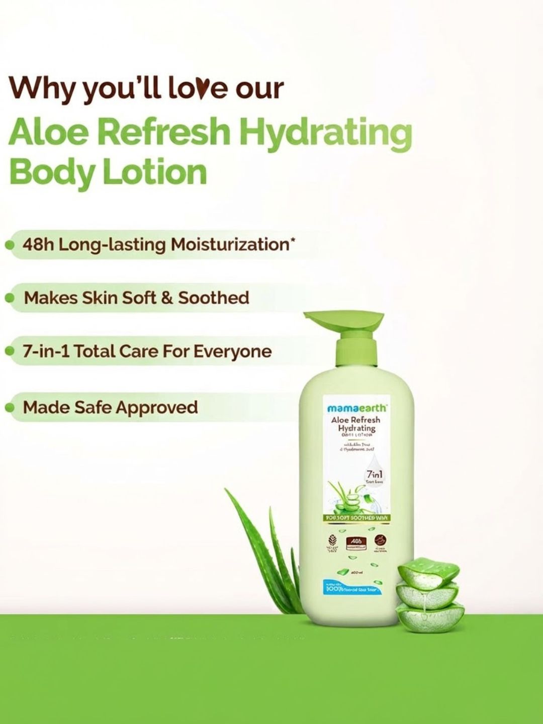 Mamaearth Aloe Vera Body Lotion (400ml)