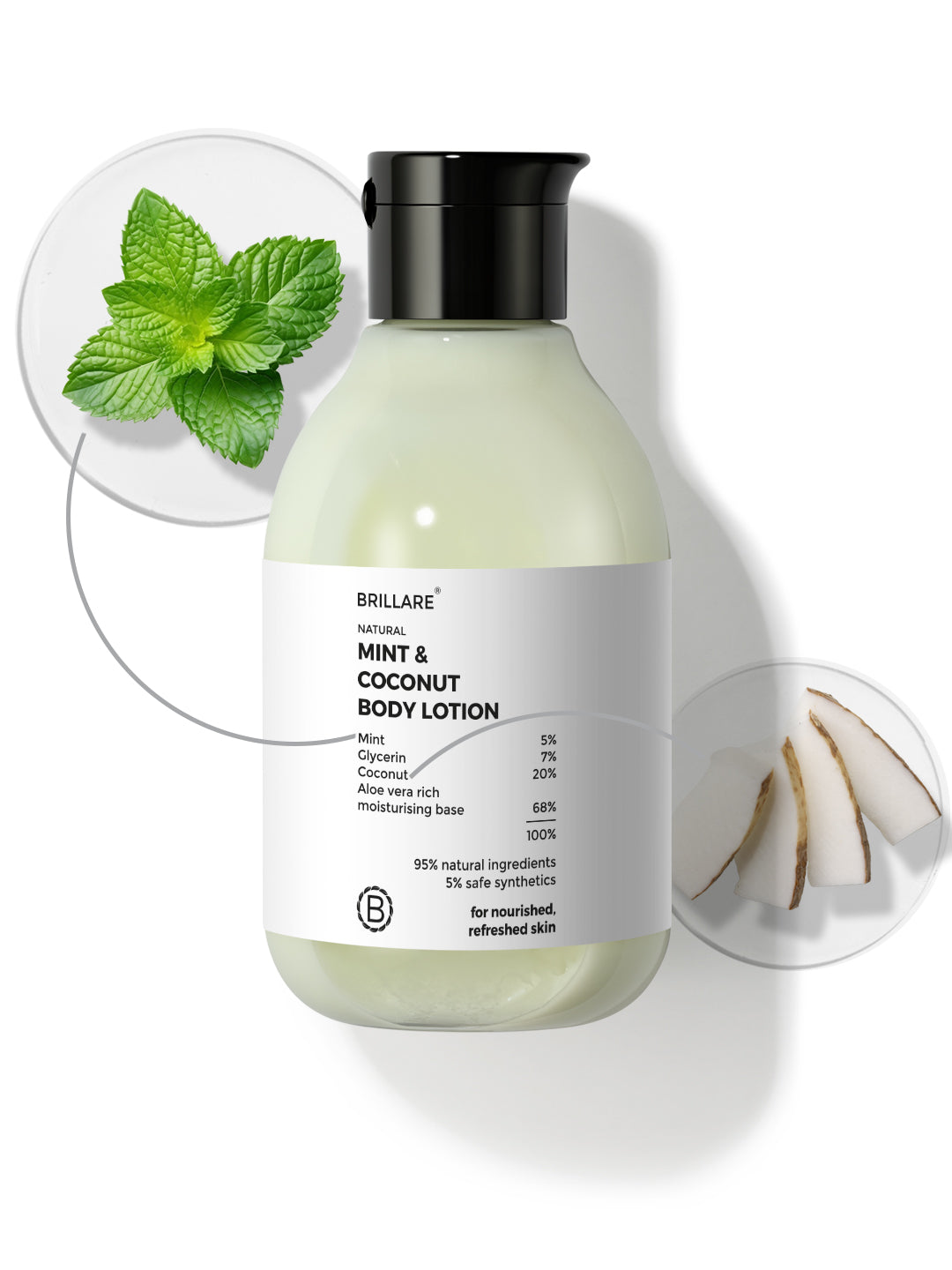 Brillare Mint & Coconut Body Lotion  (200ml)