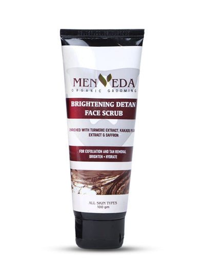 Menveda Brightening Detan Face Scrub for Men | Tan Removal & Glow (100 g)