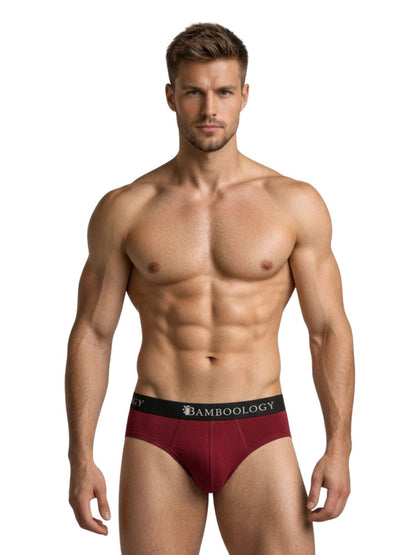 Bamboology Frenchie Fit Underwear - Navy Blue & Maroon (Pack of 2)