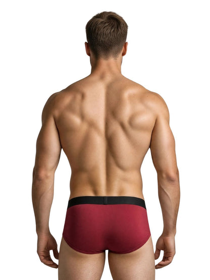 Bamboology Frenchie Fit Underwear - Navy Blue & Maroon (Pack of 2)