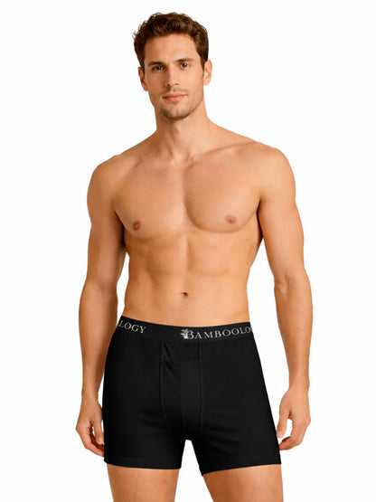 Bamboology  Ultra-Soft Trunks & Boxers - Black & Cream(Pack of 2)