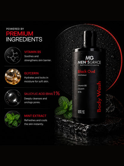 Men's Grace Cooling Mint Body Wash (300ml)