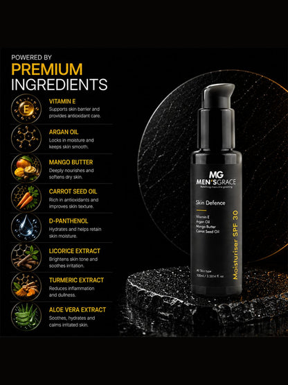 Men's Grace Skin Defense Moisturiser SPF 30 (100ml)
