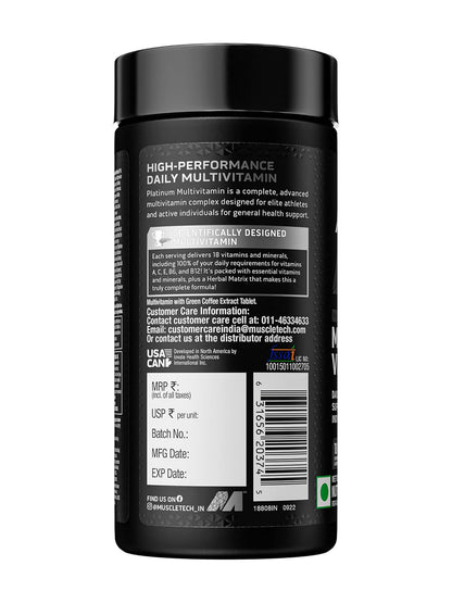 Muscletech Platinum Multivitamin Tablets (60)