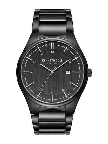 Kenneth Cole Round Black Dial Analog Watch - NCKC51015002MN