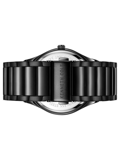 Kenneth Cole Round Black Dial Analog Watch - NCKC51015002MN