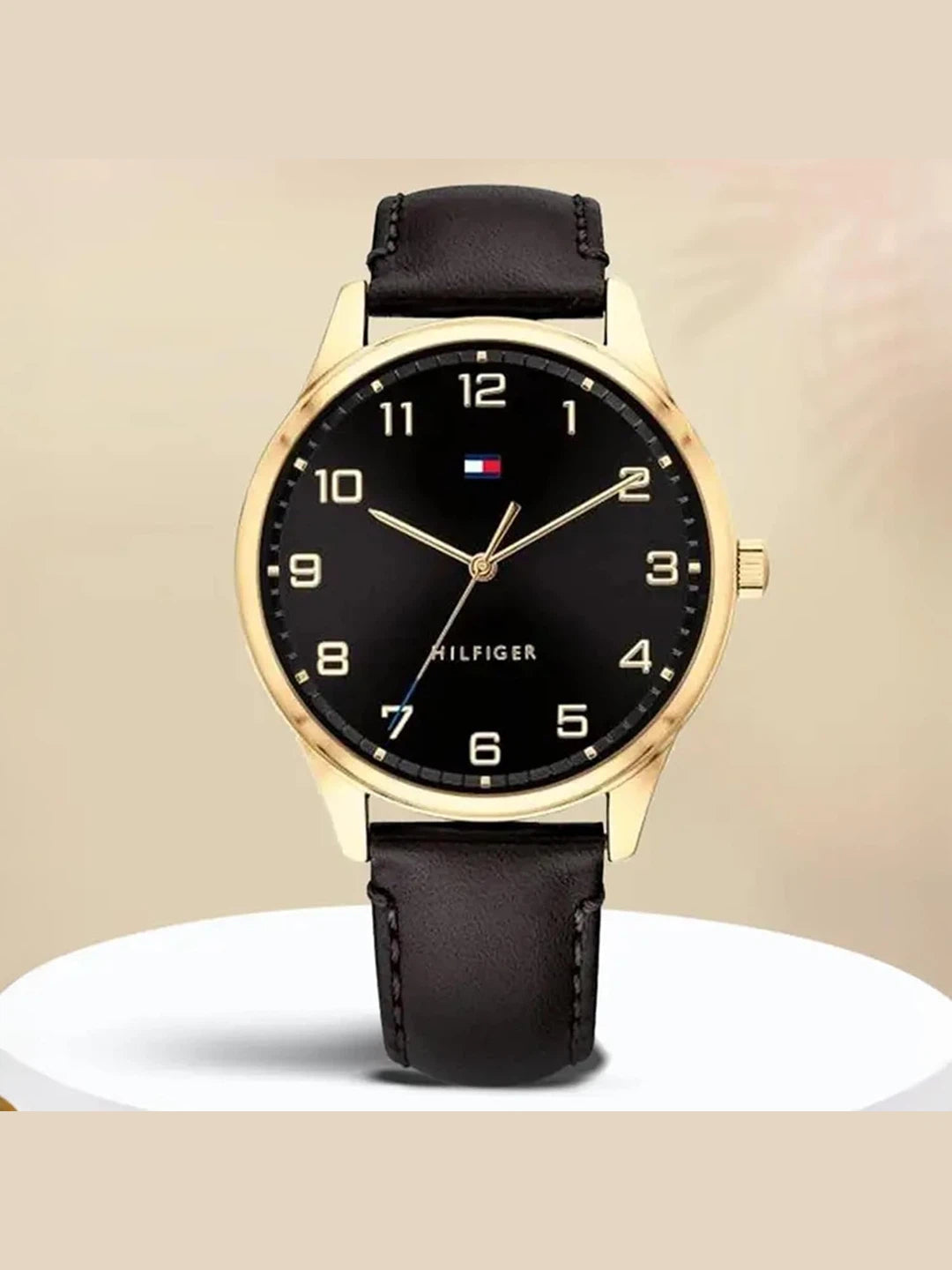 Tommy Hilfiger  Round Black Dial Analog Watch - NCTH1791660W