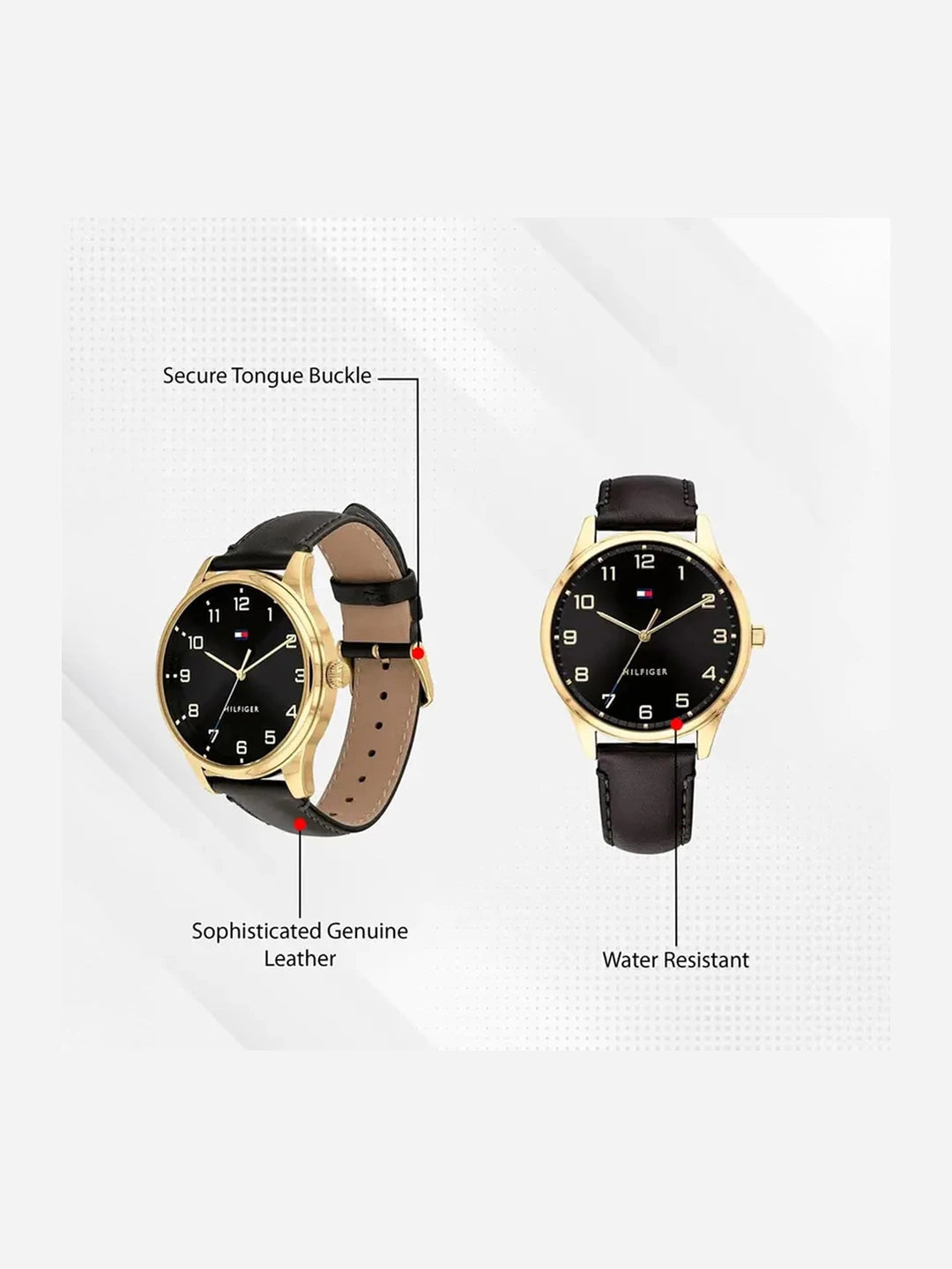Tommy Hilfiger  Round Black Dial Analog Watch - NCTH1791660W