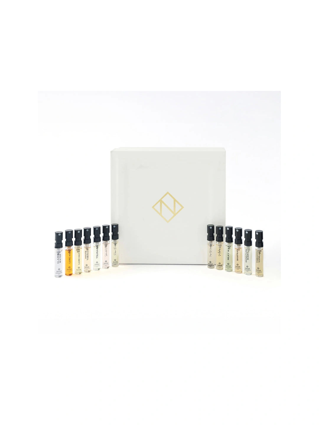 Neesh Perfumes Discovery Set – (2ml x 14) Trial Pack for Men with Signature Fragrances – Extrait De Parfum