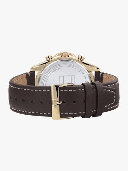 Tommy Hilfiger Round Brown Dial Analog Watch With Metal Strap - NDTH1791836