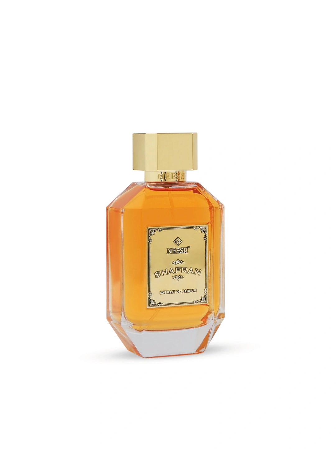 Neesh Perfumes Shafran – Luxury Long Lasting Unisex Saffron Perfume with Brown Sugar, Leather & Woody Notes – Extrait De Parfum – 15ml