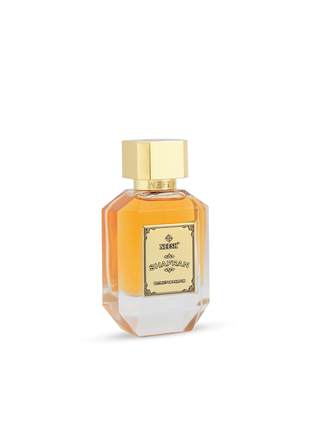 Neesh Perfumes Shafran – Luxury Long Lasting Unisex Saffron Perfume with Brown Sugar, Leather & Woody Notes – Extrait De Parfum – 15ml