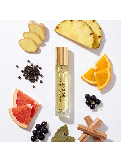 Neesh Perfumes Signature Scent – Luxury Long Lasting Citrus Woody Unisex Perfume with Pineapple, Grapefruit & Sandalwood – Extrait De Parfum – 15ml