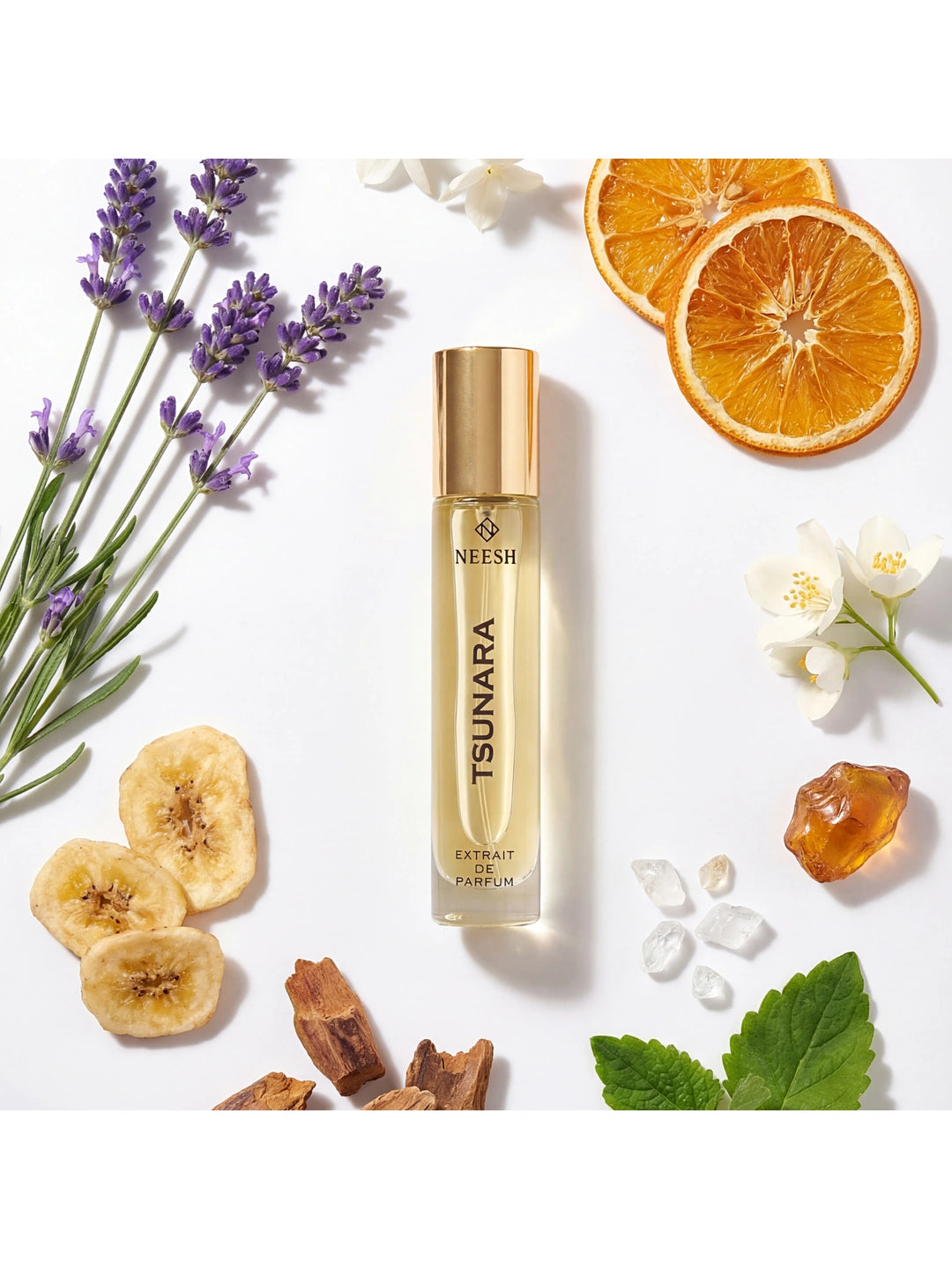 Neesh Perfumes Tsunara – Luxury Long Lasting Fresh Aquatic Woody Unisex Perfume with Ozone, Marine Notes & Cashmeran – Extrait De Parfum – 15ml