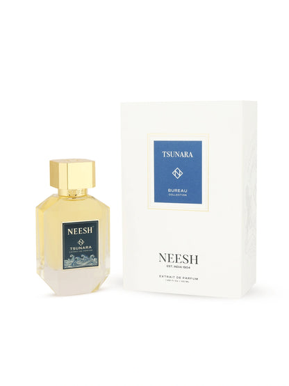 Neesh Perfumes Tsunara – Luxury Long Lasting Fresh Aquatic Woody Unisex Perfume with Ozone, Marine Notes & Cashmeran – Extrait De Parfum – 15ml