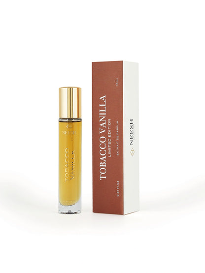 Neesh Perfumes Tobacco Vanilla – Luxury Long Lasting Unisex Woody Spicy Tobacco Perfume with Vanilla, Honey & Tonka – Extrait De Parfum – 15ml