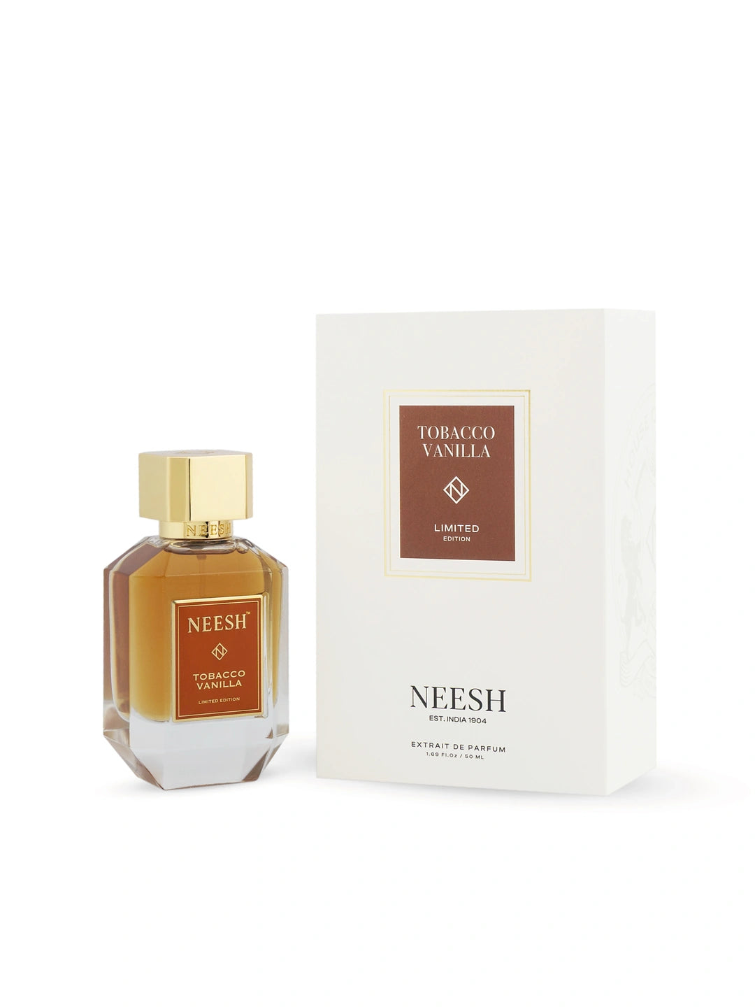 Neesh Perfumes Tobacco Vanilla – Luxury Long Lasting Unisex Woody Spicy Tobacco Perfume with Vanilla, Honey & Tonka – Extrait De Parfum – 15ml