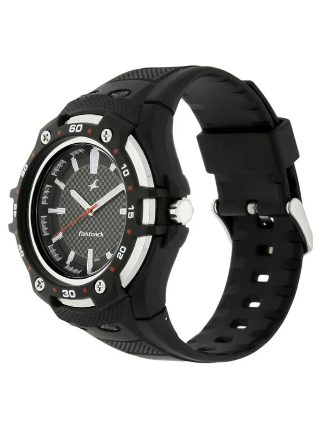 Fastrack Round Black Dial Analog Watch With Metal Strap - NM9332PP02