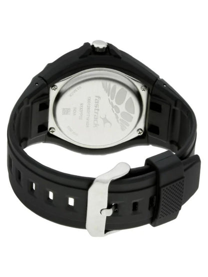 Fastrack Round Black Dial Analog Watch With Metal Strap - NM9332PP02